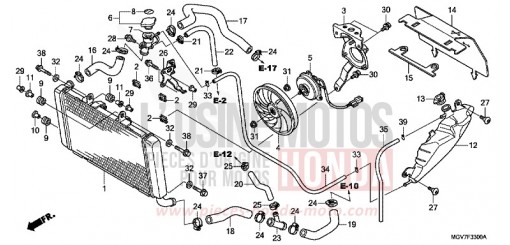 RADIATEUR CBR600FB de 2011
